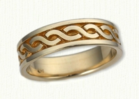 14Kt yellow Two Strand Knot Wedding Band