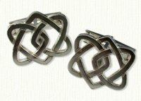 4 Heart Love Knot Cuff Links