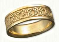 14kt yellow gold Aberlour Heart Knot Band