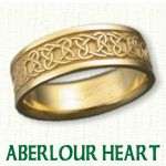 Aberlour Heart Knot Celtic Wedding Rings