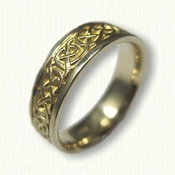 14kt Yellow Gold Celtic Ballyclare Knot Wedding Band