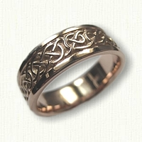 14kt Rose Gold Celtic Ballyclare Knot Wedding Band