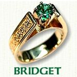 Celtic Bridget engagement rings