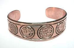 Copper Celtic Brentford Knot with Celtic Stallions Bracelet
