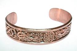 Copper Celtic Dragon Knot Bracelet