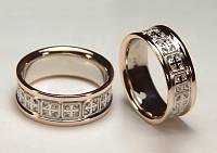 Celtic Cross Band in two tone