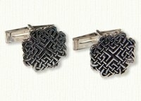 Celtic 8 Heart Knot Cuff Links