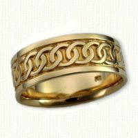 14Kt Yellow Celtic Link Knot Bands