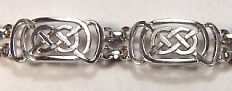 Sterling Celtic Murphy Knot  Bracelet