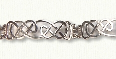 Sterling Narrow Lindesfarne Bracelet