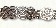 Sterling Celtic Tralee & Brentford Knot Bracelet