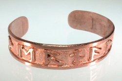 Copper Eternalove Cuff Bracelet - regular etch