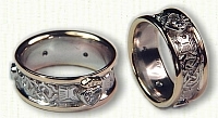 Custom McMahon Claddagh with diamonds