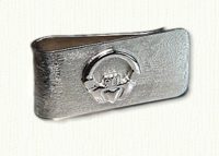 Sterling silver Claddagh money clip