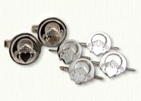 Photoetch Style Claddagh Cuff Links