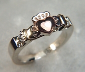 Custom tri-color Claddagh Ring