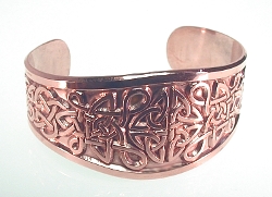Copper Celtic Love Knot Cuff Bracelet