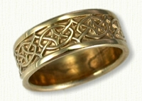 14KY Celtic Crynoch Knot wedding rings