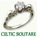 Celtic Solitare Engagement Ring