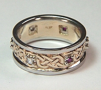 Custom Murphy Knot with Gemstones