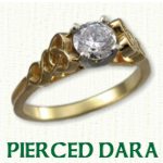 Pierced Dara engagement rings