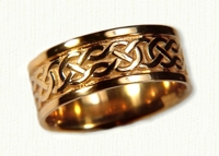 14kt Yellow Celtic Desboro Knot Bands