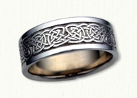 14KW Celtic Durrow Knot wedding ring