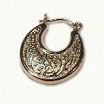 14ky Circle Knot Hoop Earrings