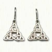 Triangle Knot Stud Earrings