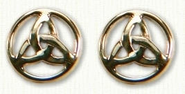 Trinity Knot Stud Earrings 