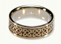 14KY Celtic Ennis Knot wedding ring