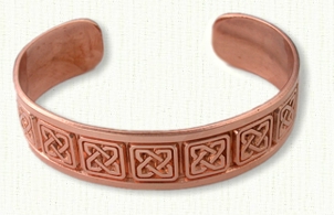 Copper Celtic Ennis Knot Bracelet