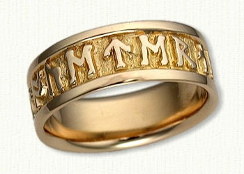 runic wedding rings