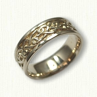 14kt Yellow Gold Continuous Heart Knot Band