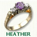 Heather engagement ring - Celtic