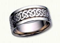 14KW Celtic Heavy Knot Wedding Band