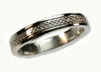 14KW Narrow Hillsborough Knot Wedding Ring