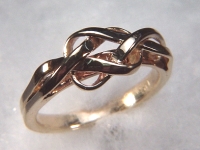 Handmade Overlap Knot Ring