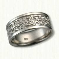 14KW Hugs and Kisses with Triangle Knot Wedding Band