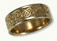 14kt yellow gold Kilkenny Knot Wedding Ring