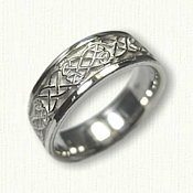 Sterling Silver Celtic Kinross Knot Wedding Band