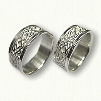 Sterling Silver Celtic Laxford Knot Wedding Band