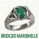 Bridged Marishele Engagement Ring - Celtic engagement rings