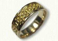 14kt Yellow Gold Celtic Murphy Knot Wedding Band