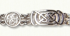 Sterling Murphy Knot with Celtic Animals  Bracelet