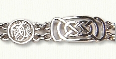 Sterling Murphy Knot with Celtic Animals  Bracelet