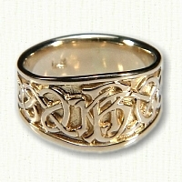 Custom Monogram Signet ring with Celtic Knotwork