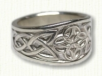 Tapered 4 Point Knot Celtic Rings