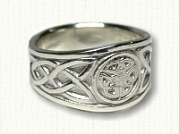 Triple Triangle Knot Tapered Celtic Ring