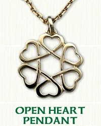 Celtic Open Heart Knot Pendant